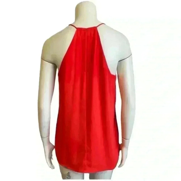 Neon Reversible Crepey Halter Tank Top Pink Orange Women’s Size Medium - Picture 5 of 11